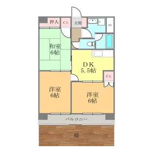 フロントフィールド【102号室】の間取り