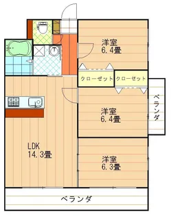 ファインコート(松前)【601号室】の間取り