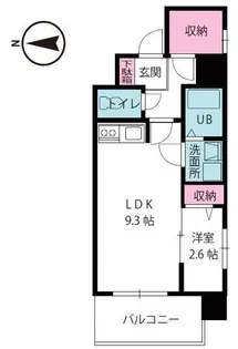 アステリア萱町【405号室】の間取り