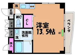 サザンコート枝松・【4階】の間取り