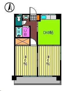 ライラック朝生田【2階】の間取り
