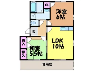 フェニックスコートA棟・B棟・【B101号室】の間取り