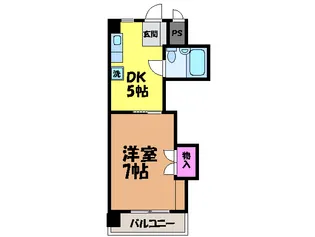 タイガーズマンション麻生【508号室】の間取り