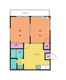 紅葉町フラット【302号室】の間取り