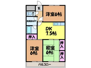 第1ゴトービル・【810号室】の間取り