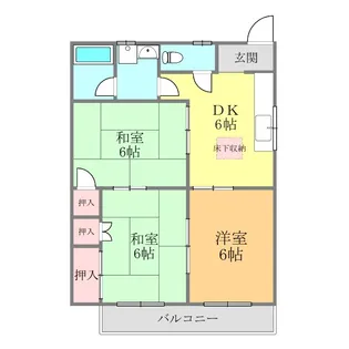 コーポ高市・【105号室】の間取り