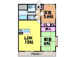 コンフォートK【2階】の間取り