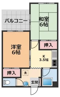 ハイツワイアール【3階】の間取り