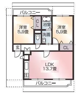 シェトワ椿・【3階】の間取り