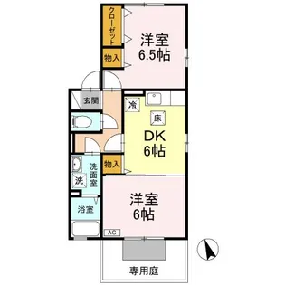 グレイスコートアネックス・【B101号室】の間取り
