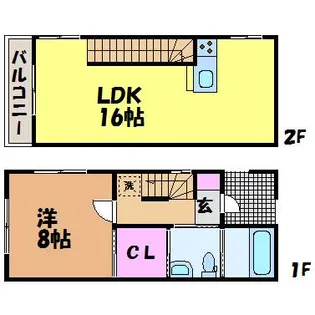 リューレント・ヴィラ聡【D号号室】の間取り