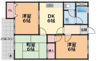 アイケンハイツ・【205号室】の間取り
