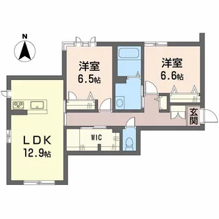 ユキコート椿【1階】の間取り