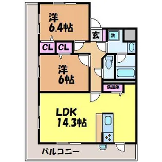 BRAIM OMOTESANDOⅡ【3階】の間取り