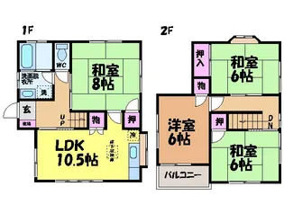 愛媛県松山市畑寺4丁目【一戸建】の間取り