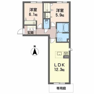 SHANTI MALA【1階】の間取り