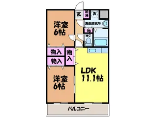 リバーサイドマンション【202号室】の間取り