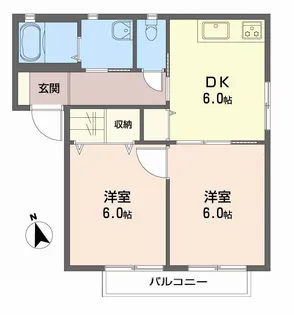 シャーメゾン東垣生【2階】の間取り