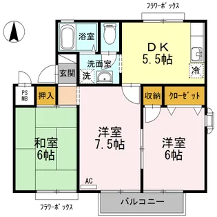 シャルム椿・【2階】の間取り