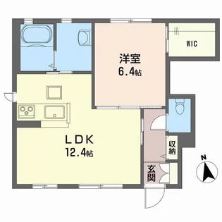 シャーメゾンMedius【1階】の間取り