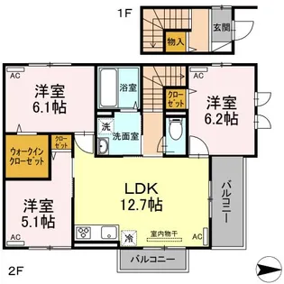 ジョリーメゾン【2階】の間取り