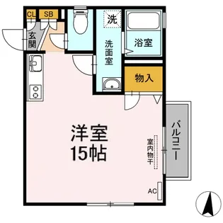 シャーメゾン此花【3階】の間取り