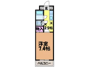カーサグラン桑原・【405号室】の間取り