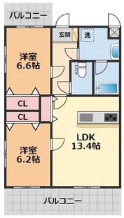 ブライムララ【1階】の間取り