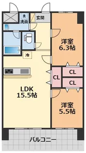 ブライムタワー古川【902号室】の間取り
