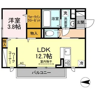 フェリエ5【2階】の間取り