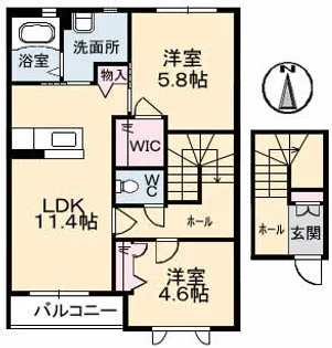 NorthMarry【2階】の間取り