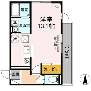 ラ・ルーチェ【1階】の間取り