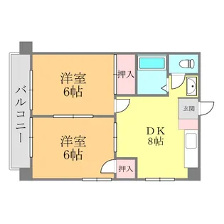 サザンコート【4階】の間取り