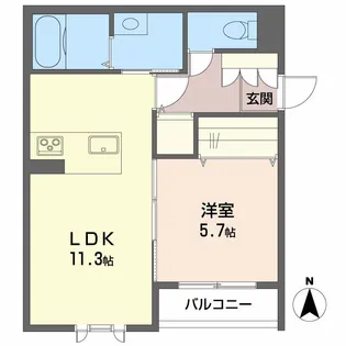 シャーメゾンおかだ【2階】の間取り