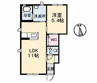 グランヴィル S棟・N棟・【N107号室】の間取り