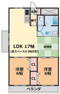 カーサグラン余戸【6階】の間取り