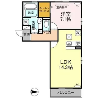D-room安城寺【1階】の間取り