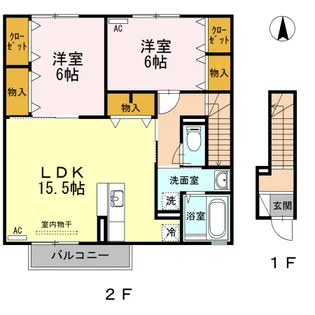 シェルセオン【2階】の間取り