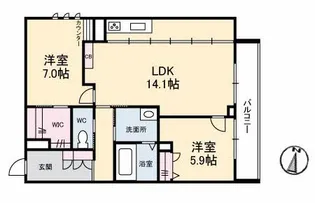 Kanon岩崎【3階】の間取り