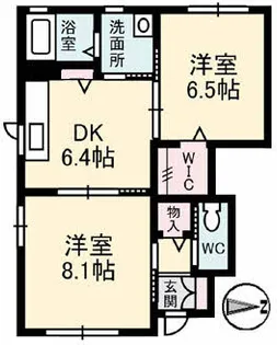 クオーレ清住【1階】の間取り