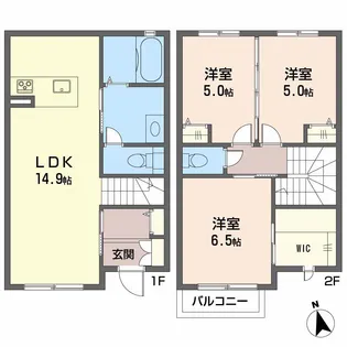 ジュネス・youtoⅡの間取り