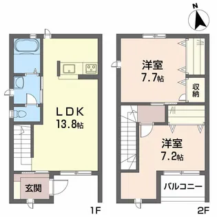 ピースフル岩崎の間取り