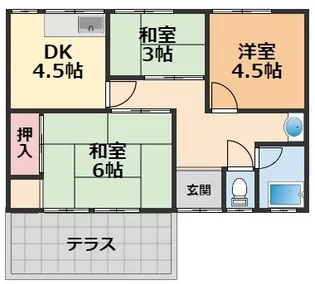 愛媛県松山市山越町【一戸建】の間取り