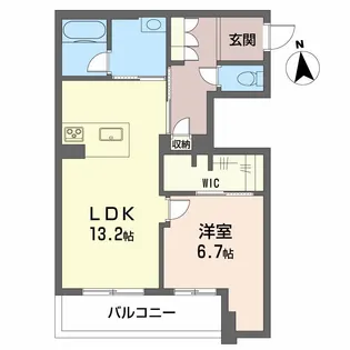 シャーメゾンマヒナ【2階】の間取り