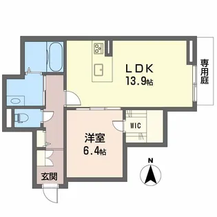 シャーメゾンクオリスタ【1階】の間取り
