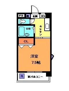 大栄和泉マンション【4階】の間取り
