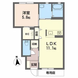 グランヴィル S棟・N棟・【N103号室】の間取り