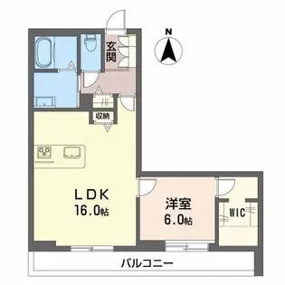 シャーメゾン小坂【1階】の間取り
