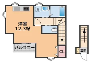 ディライト御幸【201号室】の間取り