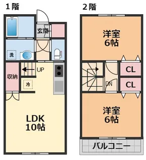 エニシア北条辻【101号室】の間取り